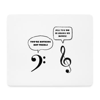 music - Mouse Pad (horizontal) - white - Front