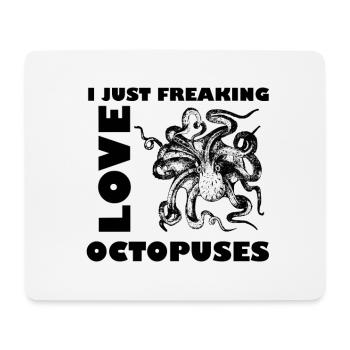 Oktopus Tintenfisch Krake - Mousepad (Querformat) - Weiß - Vorne