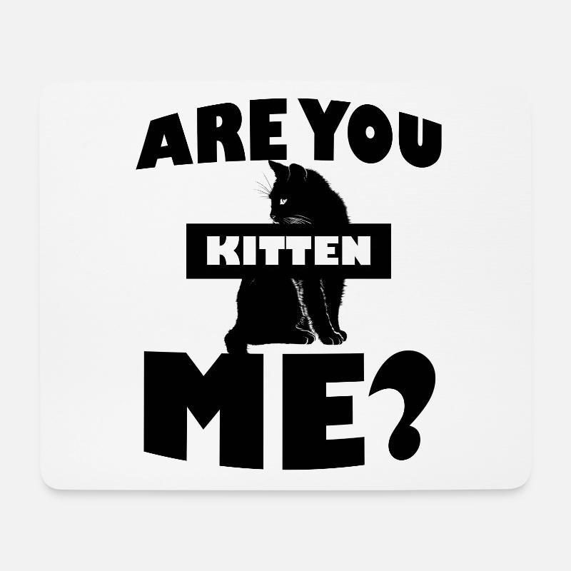 Lustige freche Katze tierliebe Haustier Geschenk - Mousepad (Querformat) - Weiß