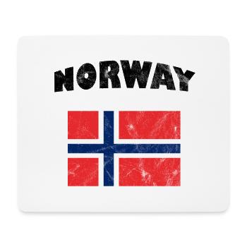 Norway flag - Mouse Pad (horizontal) - white - Front