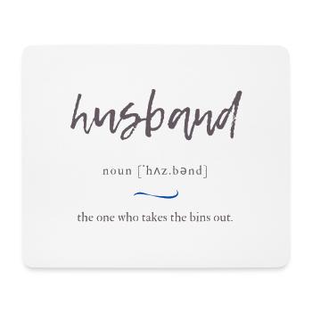 Husband (husband) Convoluted Edition - Mouse Pad (horizontal) - white - Front