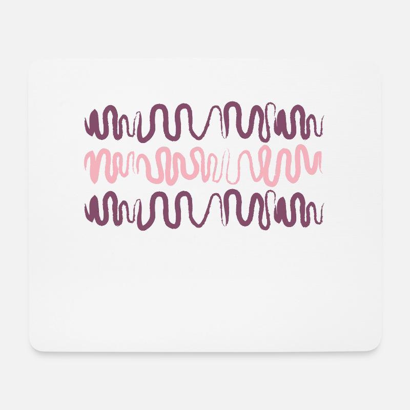 Schlangenlinien | Kunst - Mousepad (Querformat) - Weiß