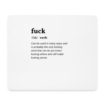 Fuck Clean Edition - Mousepad (Querformat) - Weiß - Vorne