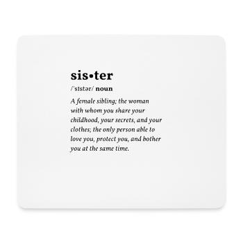 Sister (sister) Clean Edition - Mouse Pad (horizontal) - white - Front