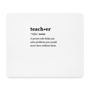 Teacher (Lehrer) Clean Edition - Mouse Pad (horizontal) - white - Front