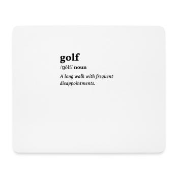 Golf (Sport) Clean Edition - Mouse Pad (horizontal) - white - Front