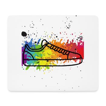 Colorful sneaker design - Mouse Pad (horizontal) - white - Front