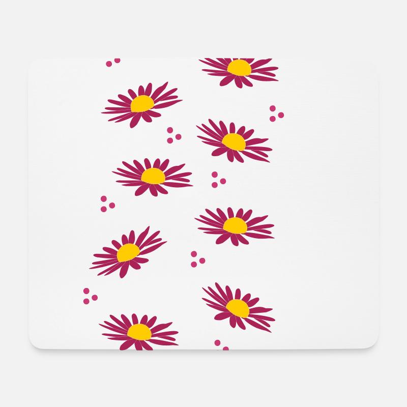 weiße Margariten - der Frühling ruft - Mousepad (Querformat) - Weiß