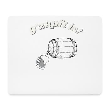 O zapft is - Mousepad (Querformat) - Weiß - Vorne