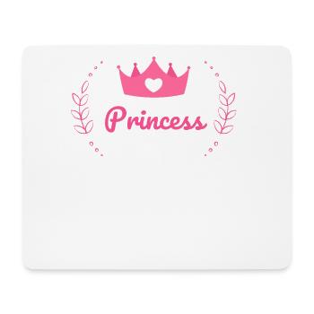Princess, Girl, Pink, Crown, Lady, Baby - Mouse Pad (horizontal) - white - Front