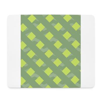 Lignes vertes - Tapis de souris (format paysage) - blanc - Devant