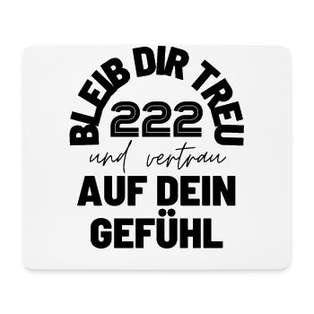 Engelszahlen 222 Nummerologie Geschenkidee - Mousepad (Querformat) - Weiß - Vorne
