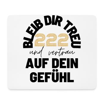 Engelszahlen 222 Nummerologie Geschenkidee - Mousepad (Querformat) - Weiß - Vorne