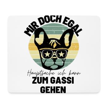 Lustiger Frenchie Hunde Spruch Bulldogge Bulldog - Mousepad (Querformat) - Weiß - Vorne