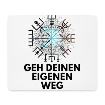 Wegweiser VEGVISIR - Mousepad (Querformat) - Weiß - Vorne