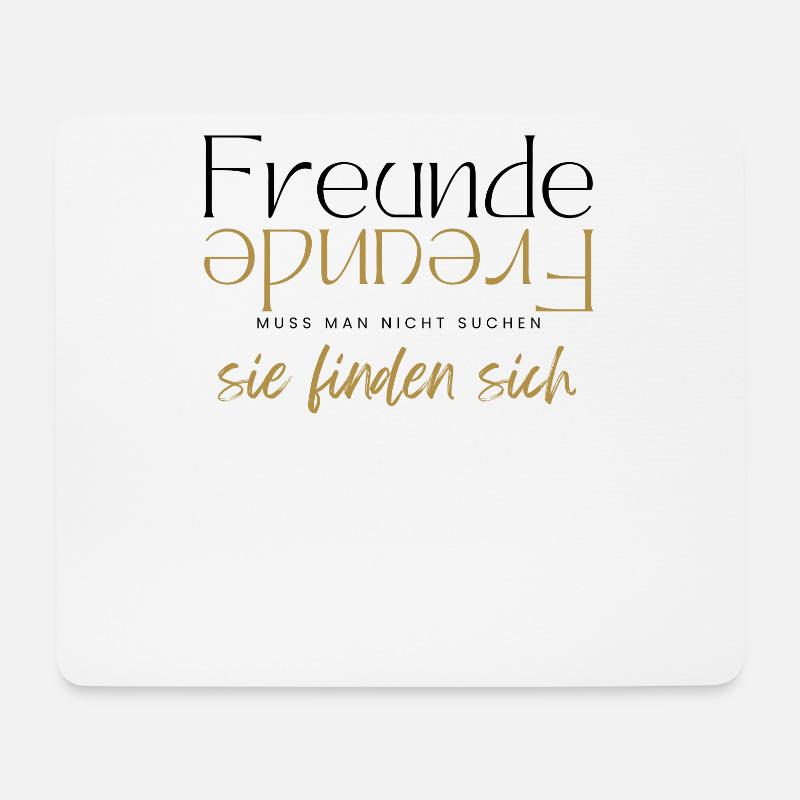 Beste Freunde FREUND Kumpel Kumpels - Mousepad (Querformat) - Weiß