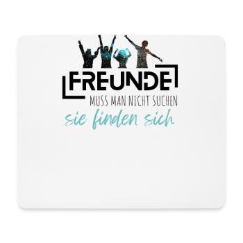 Beste Freunde FREUND Kumpel Kumpels - Geschenkidee - Mousepad (Querformat) - Weiß - Vorne