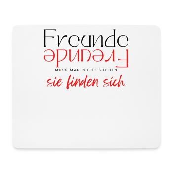 Beste Freunde FREUND Kumpel Kumpels - Mousepad (Querformat) - Weiß - Vorne