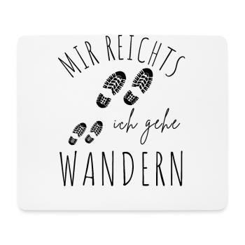 WANDERN Berge Bergsteigen WANDERWEG - Mousepad (Querformat) - Weiß - Vorne
