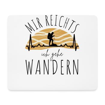 WANDERN Berge Bergsteigen WANDERWEG - Mousepad (Querformat) - Weiß - Vorne