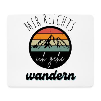 WANDERN Berge Bergsteigen WANDERWEG - Mousepad (Querformat) - Weiß - Vorne