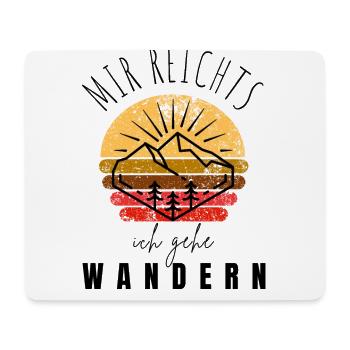 WANDERN Berge Bergsteigen WANDERWEG - Mousepad (Querformat) - Weiß - Vorne