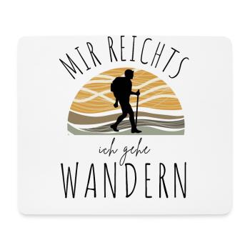 WANDERN Berge Bergsteigen WANDERWEG - Mousepad (Querformat) - Weiß - Vorne
