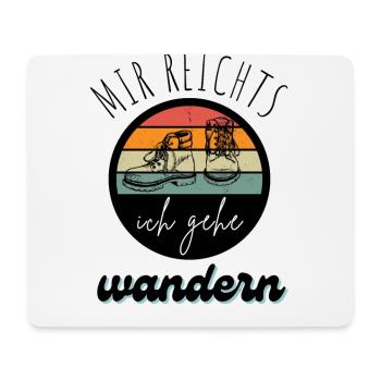WANDERN Berge Bergsteigen WANDERWEG - Mousepad (Querformat) - Weiß - Vorne