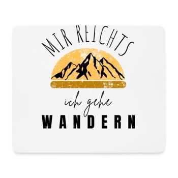 WANDERN Berge Bergsteigen WANDERWEG - Mousepad (Querformat) - Weiß - Vorne