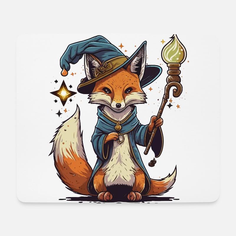 Magical Fox - Mouse Pad (horizontal) - white