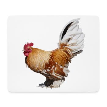 Cochins are one of the largest chicken breeds - Mouse Pad (horizontal) - white - Front