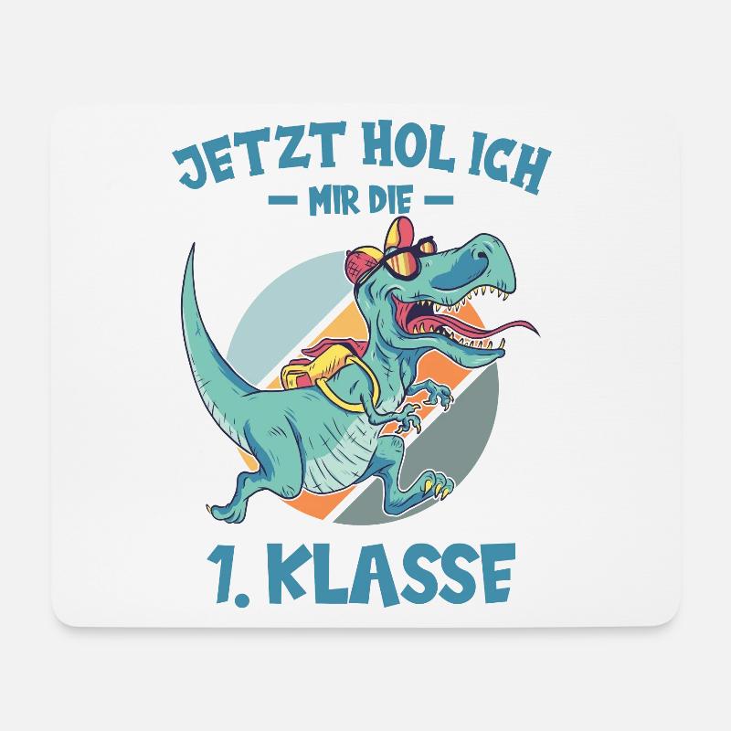 jetzt hol ich mir die 1 klasse - Mousepad (Querformat) - Weiß