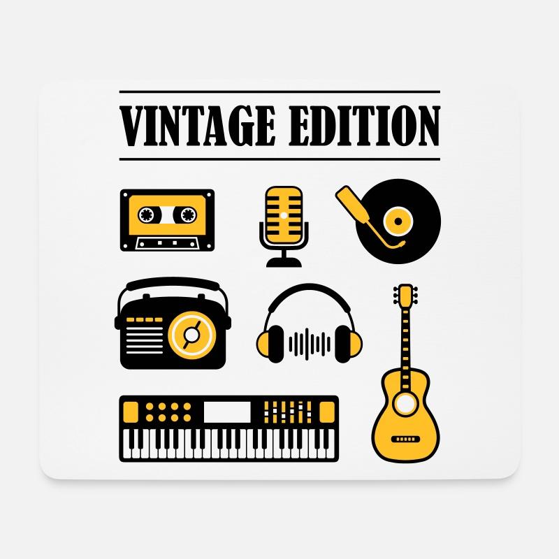 Vintage Edition Music - Mouse Pad (horizontal) - white