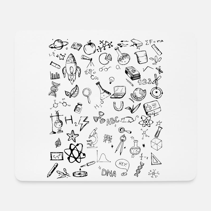 Science Physic Math Chemistry Biology Astronomy - Mousepad (Querformat) - Weiß