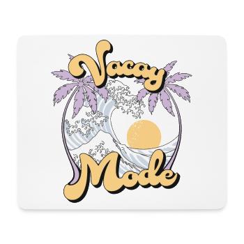 Vacay Mode Sommer Urlaub Palmen Wellen Retro - Mousepad (Querformat) - Weiß - Vorne
