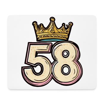 58 Number Krone - Mouse Pad (horizontal) - white - Front