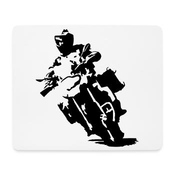 ReiseEnduroGS einfarbig - Mousepad (Querformat) - Weiß - Vorne