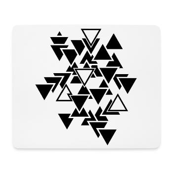 Triangles graphic pattern - Mouse Pad (horizontal) - white - Front