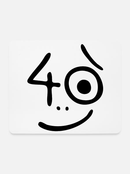 40 Jahre - Na und? - Mousepad (Querformat) - Weiß