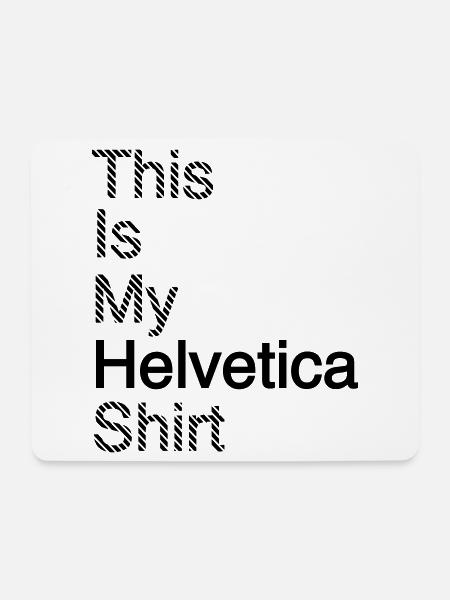 Typografie Shirt Grafikdesign Geschenkindee - Mousepad (Querformat) - Weiß