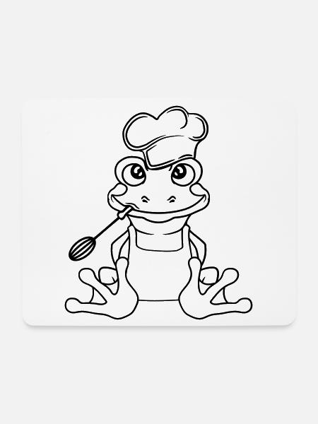 cook chef cook delicious food eat spices gril - Mouse Pad (horizontal) - white