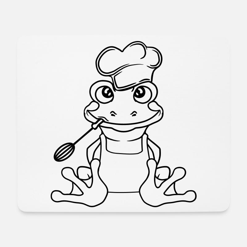 cook chef cook delicious food eat spices gril - Mouse Pad (horizontal) - white