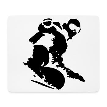 Snowboarding - Mousepad (Querformat) - Weiß - Vorne