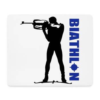 Biathlon - Mousepad (Querformat) - Weiß - Vorne