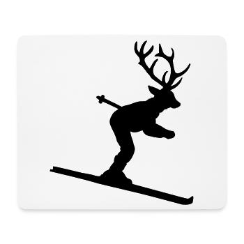 Skihisch - Apres Ski Design für Skifahrer - Mousepad (Querformat) - Weiß - Vorne