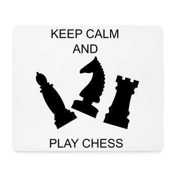 schach sport schachfiguren - Mousepad (Querformat) - Weiß - Vorne