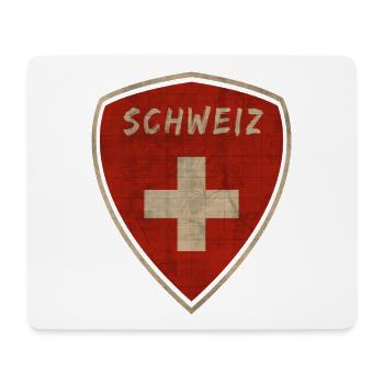 Suisse Armoiries Vintage / Cadeau Zurich - Tapis de souris (format paysage) - blanc - Devant