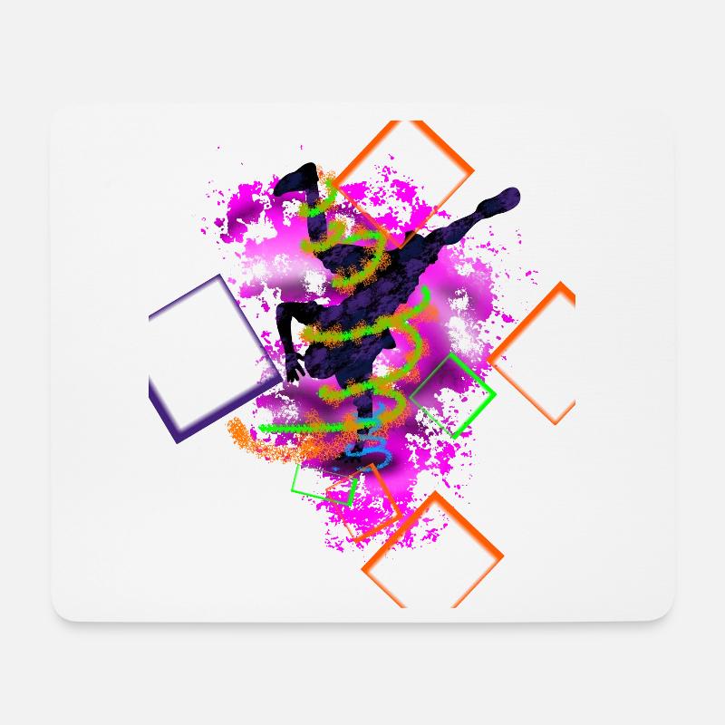 Hip Hop - Tapis de souris (format paysage) - blanc
