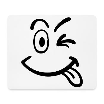 smiley face - Mouse Pad (horizontal) - white - Front