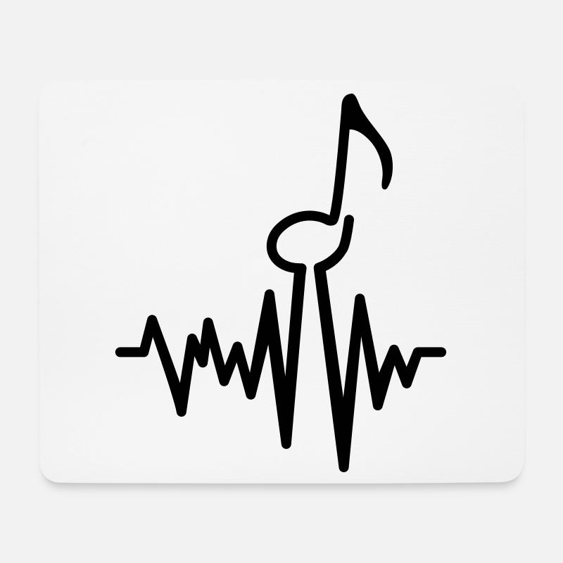 musik - Mousepad (Querformat) - Weiß
